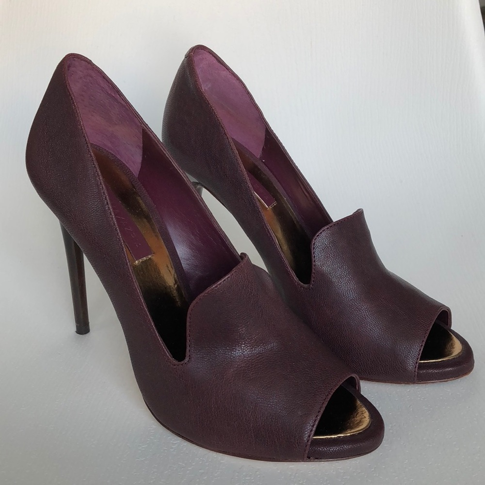 BCBG open toe pumps